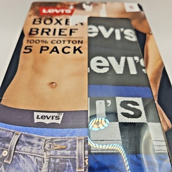 Levi's Men's Size S Boxer Brief Premium Soft Cotton 5 Pack Classic New in Box - Picture 6 of 15